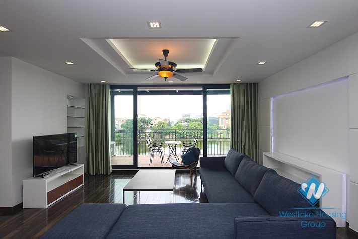 Duplex 4 bedrooms apartment with lake view for rent in Au Co st, Tay Ho area