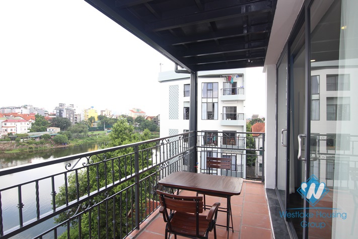 Duplex 4 bedrooms apartment with lake view for rent in Au Co st, Tay Ho area