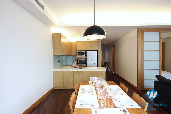 Modern apartment with 03 bedrooms for rent in To Ngoc Van St, Tay Ho, Hanoi.