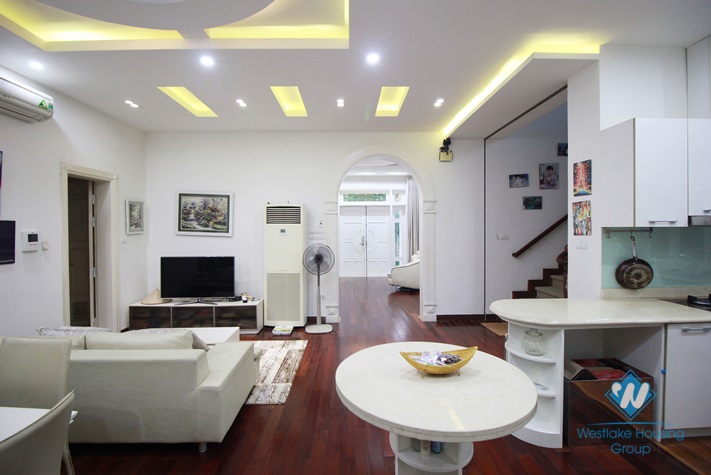 Modern and luxury villa with large garden for rent in Ciputra, Tay Ho, Hanoi