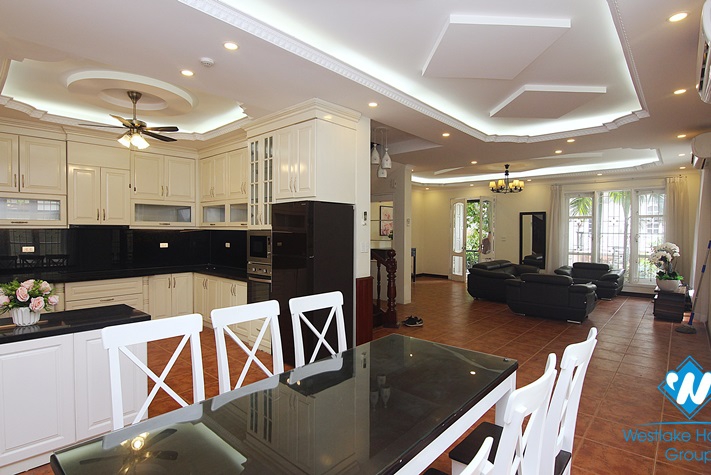 Fully-furnished well-designed five-bedroom house on To Ngoc Van street, Tay Ho district, Hanoi