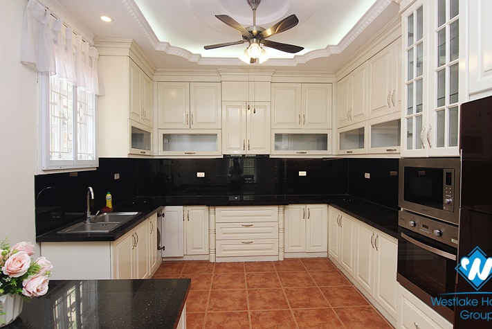 Fully-furnished well-designed five-bedroom house on To Ngoc Van street, Tay Ho district, Hanoi