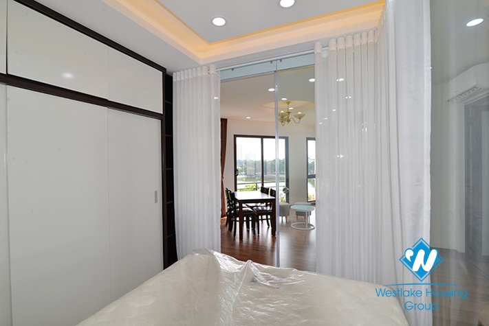 Lake view one bedroom apartment for rent in Hai Ba Trung District , HN