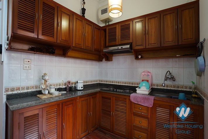 A spacious three-bedroom house on Lac Chinh street, Truc Bach area, Ba Dinh