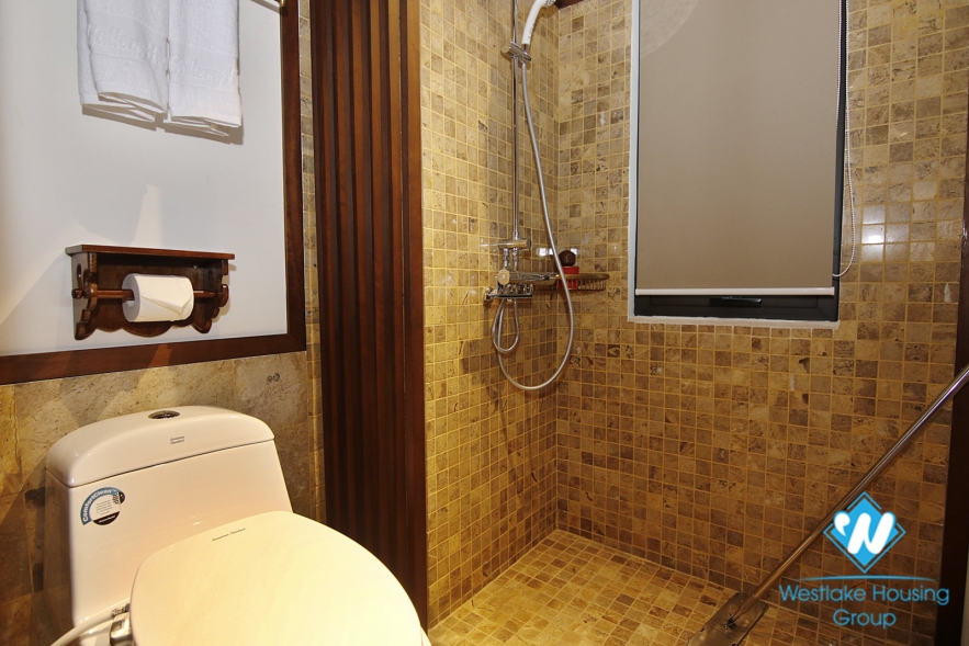 Japanese one-bedroom apartment for rent in Hoan Kiem