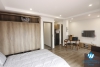 Beautiful studio on high floor with a very  big balcony for rent in Ba Dinh