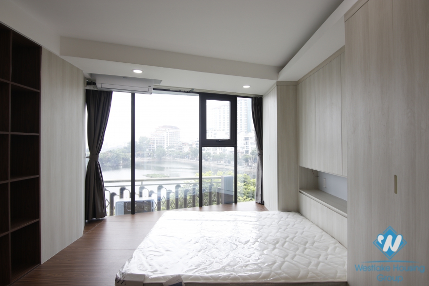 Breaking lake-view 2  bedroom in the super nice modern apartment in Trấn Vũ for rent