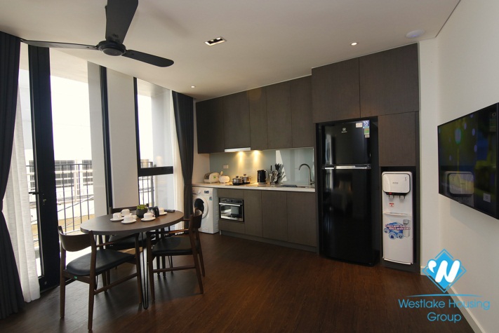   A Nice 1 bedroom studio in soughtly with lovely balcony for rent in Ba Đình