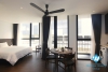   A Nice 1 bedroom studio in soughtly with lovely balcony for rent in Ba Đình