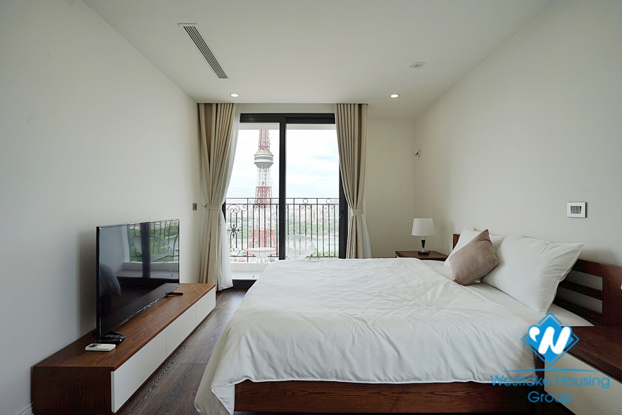 Brand new lake view 2 bedroom apartment for rent in HDI tower Hai Ba Trung