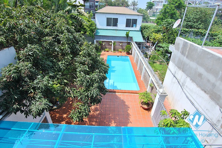 Garden and swimming pool villa rental nestled in a peaceful neighborhood of Tay Ho