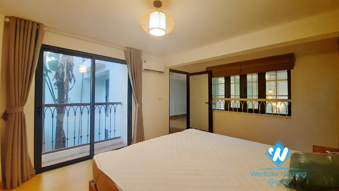 Three bedroom duplex apartment for rent in Ngoc Thuy near French international school