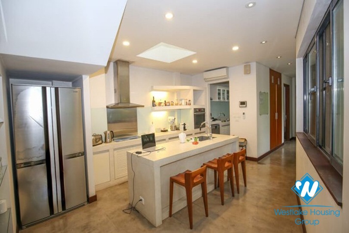 Riverfront villa for rent with ambassador pool in Long Bien area of ​​Hanoi