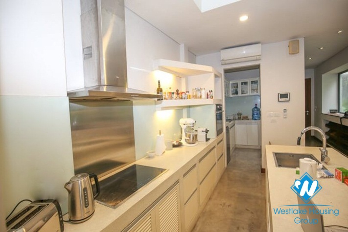 Riverfront villa for rent with ambassador pool in Long Bien area of ​​Hanoi