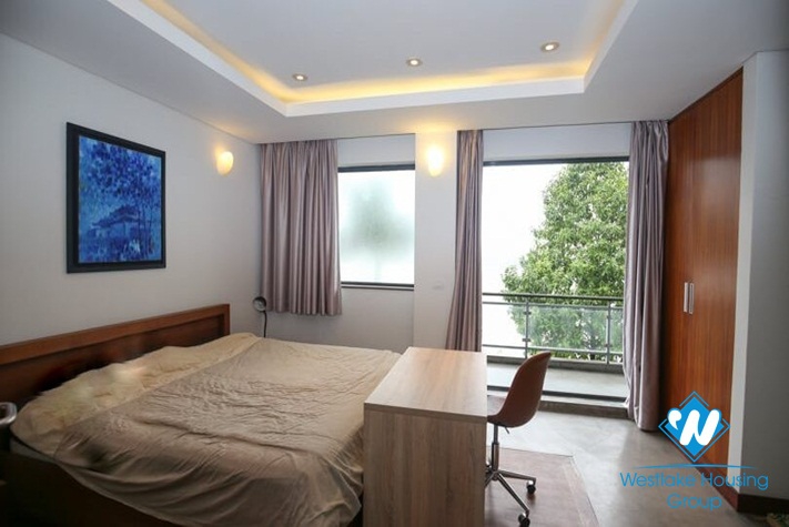 Riverfront villa for rent with ambassador pool in Long Bien area of ​​Hanoi
