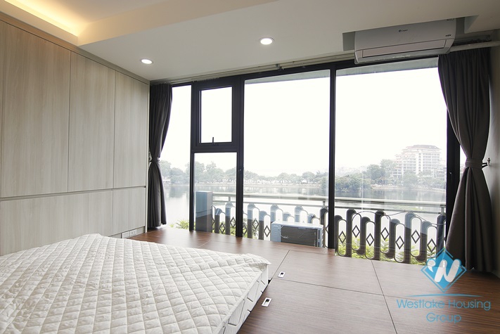 Lake view 2 bedrooms apartment for rent in Tran Vu, Truc Bach