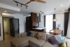 Serviced apartment with long balcony for rent in Kim Ma, Ba Dinh