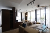 Serviced apartment with long balcony for rent in Kim Ma, Ba Dinh
