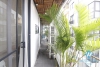 Serviced apartment with long balcony for rent in Kim Ma, Ba Dinh