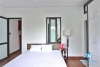 Green house with big yard for rent in An Duong, Tay Ho area