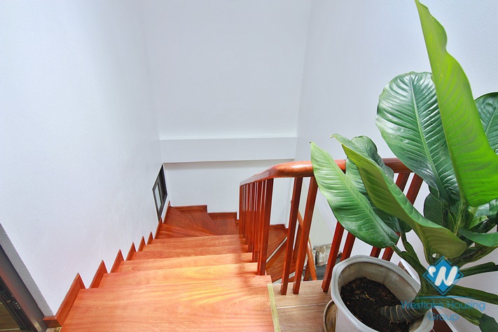 Green house with big yard for rent in An Duong, Tay Ho area