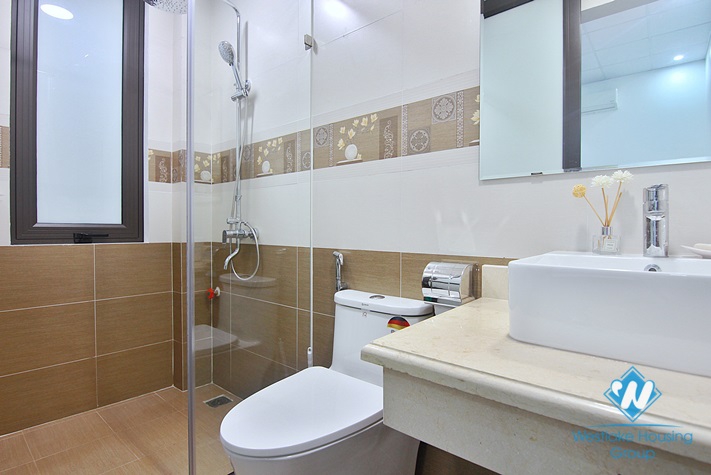 Green house with big yard for rent in An Duong, Tay Ho area