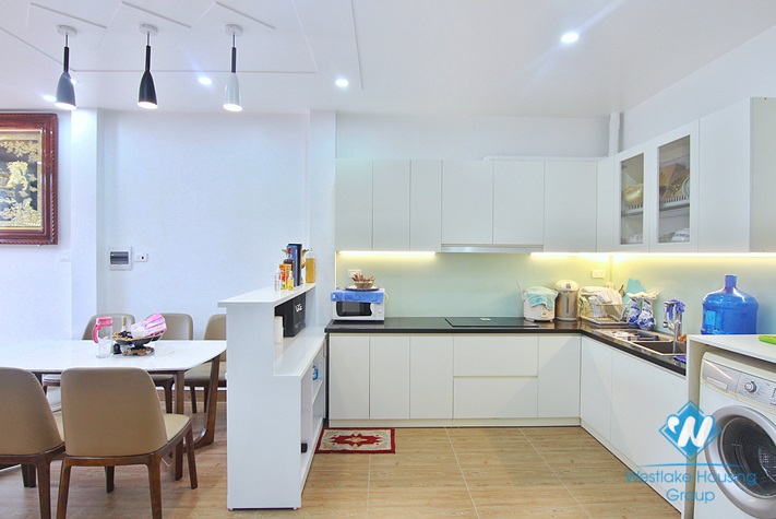 Green house with big yard for rent in An Duong, Tay Ho area