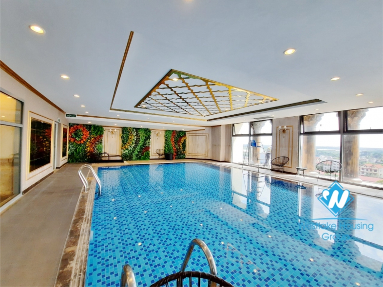 Modern 3 bedroom apartment for rent in Xuan Dieu, City view