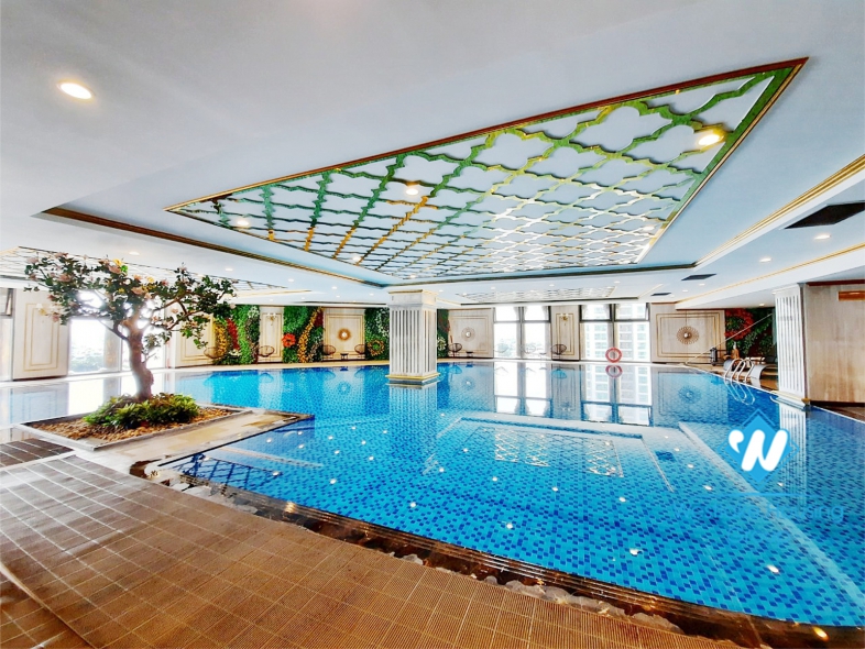 Modern 3 bedroom apartment for rent in Xuan Dieu, City view