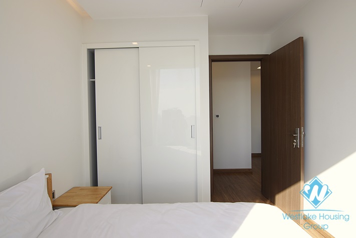 Bright and new two bedrooms apartment for rent in Vinhome Metropolis, Ba Dinh