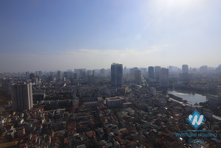Bright and new two bedrooms apartment for rent in Vinhome Metropolis, Ba Dinh