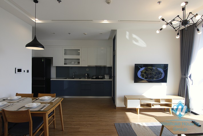 Bright and new two bedrooms apartment for rent in Vinhome Metropolis, Ba Dinh