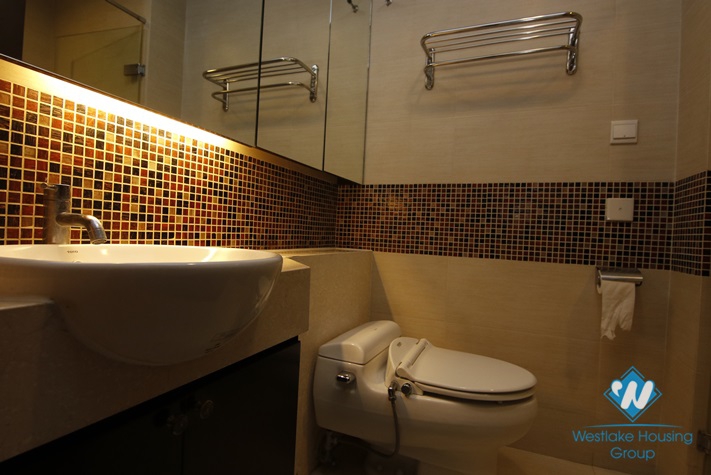 Three bedroom apartment for rent in Hoa Binh Green, 376 Buoi st, Ba Dinh