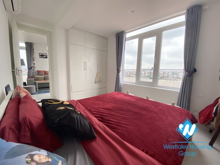 Magnificent 02 bedroom apartment with breaking view from wonderful balcony for rent  in Ngoc Thuy
