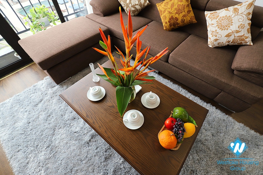 A Brand- New Affordable 02 bedroom Apartment  with  Charming balcony for rent in Ba Dinh 