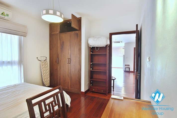 Bright spacious apartment with lovely view on Au Co street, Tay Ho, Ha Noi for rent