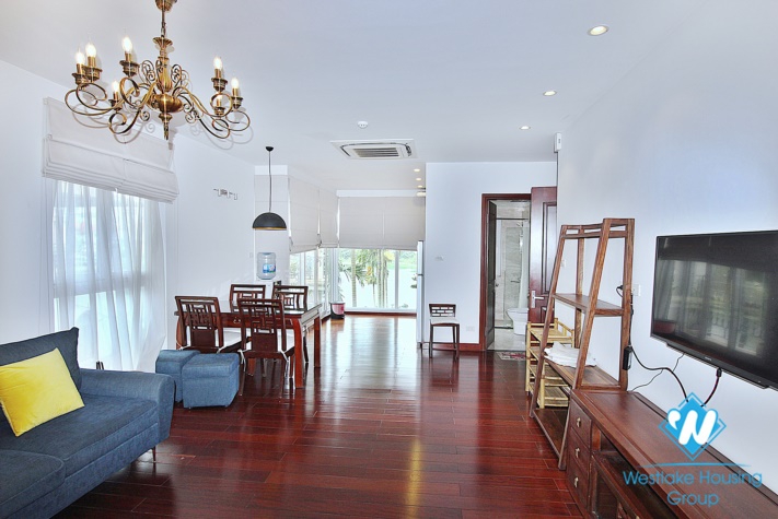 Bright spacious apartment with lovely view on Au Co street, Tay Ho, Ha Noi for rent