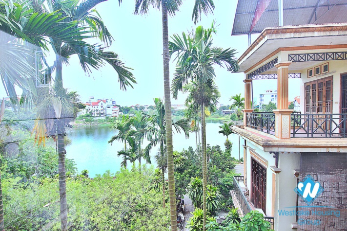 Bright spacious apartment with lovely view on Au Co street, Tay Ho, Ha Noi for rent