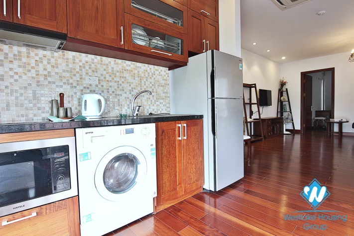 Bright spacious apartment with lovely view on Au Co street, Tay Ho, Ha Noi for rent