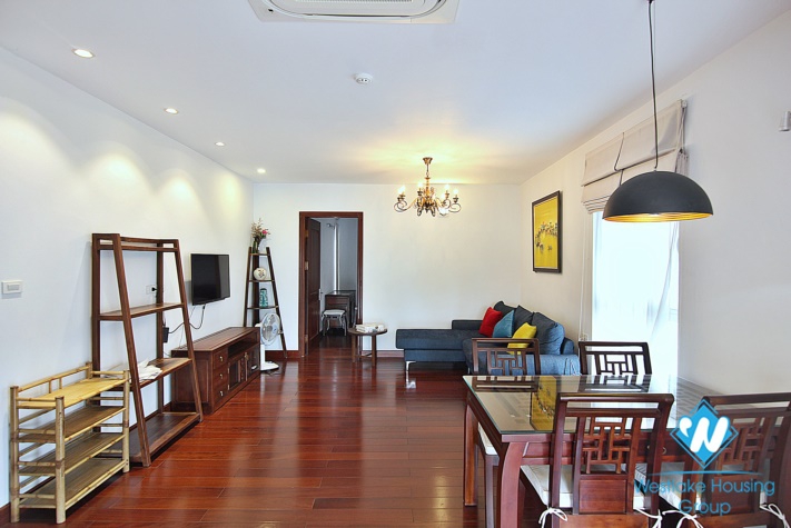 Bright spacious apartment with lovely view on Au Co street, Tay Ho, Ha Noi for rent