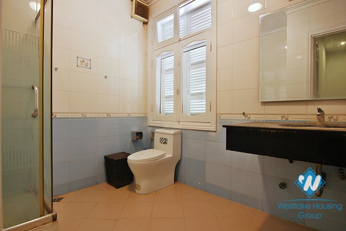 An unfurnished four-bedroom house on Tay Ho street, Tay Ho district