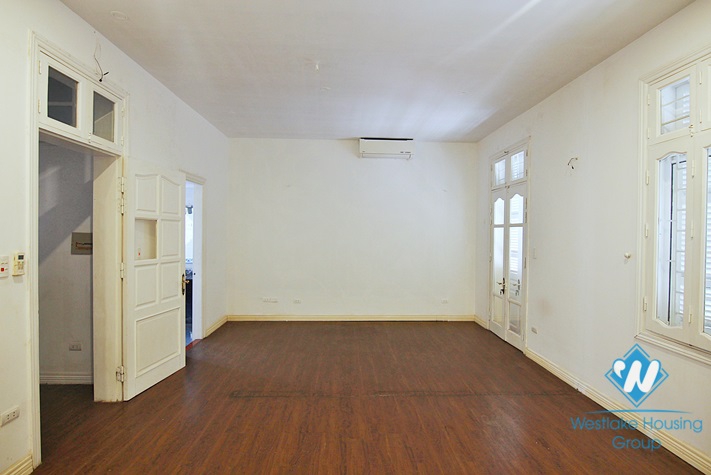 An unfurnished four-bedroom house on Tay Ho street, Tay Ho district