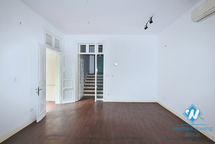An unfurnished four-bedroom house on Tay Ho street, Tay Ho district
