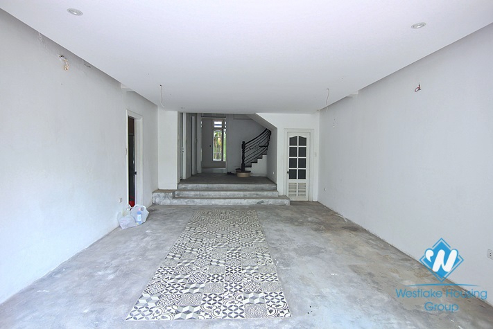 An unfurnished four-bedroom house on Tay Ho street, Tay Ho district