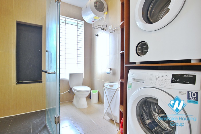 Lake view three bedrooms apartment for rent in To Ngoc Van st, Tay Ho