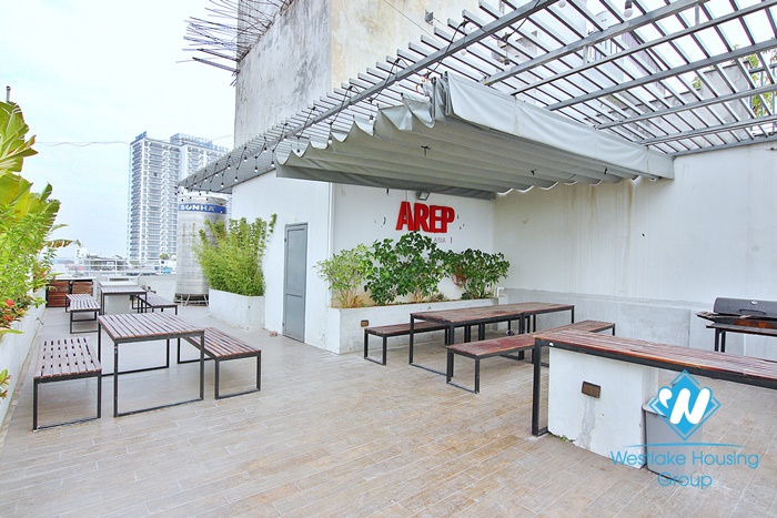 Lake view three bedrooms apartment for rent in To Ngoc Van st, Tay Ho