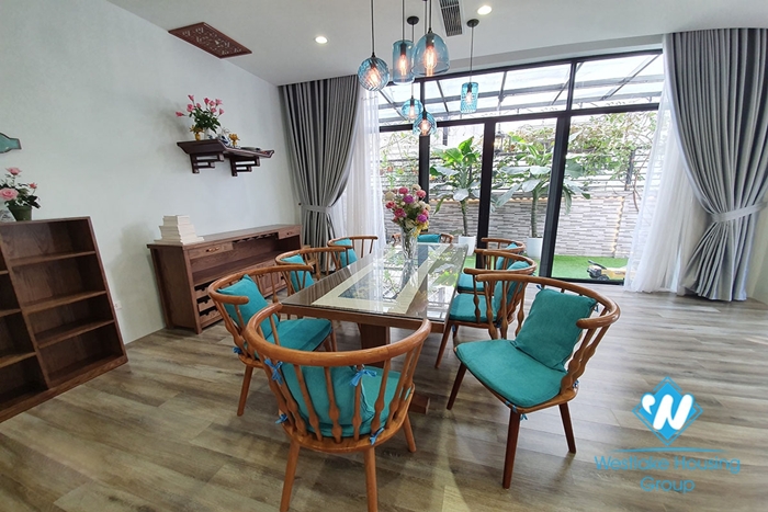 New and modern five bedroom villa for rent in Vinhome Riverside Long Bien.