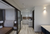 Morden and brand new three bedrooms apartment for rent in Giang Vo, Ba Dinh