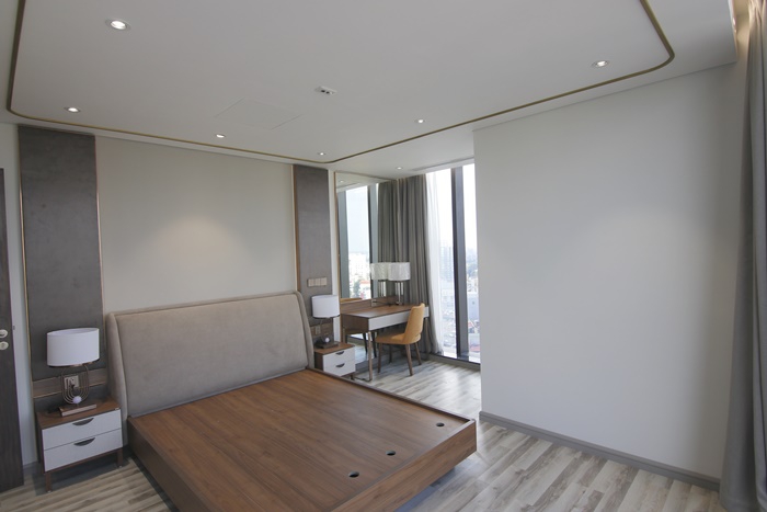 Morden and brand new three bedrooms apartment for rent in Giang Vo, Ba Dinh