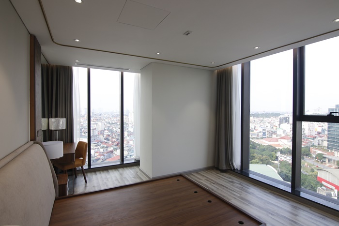 Morden and brand new three bedrooms apartment for rent in Giang Vo, Ba Dinh